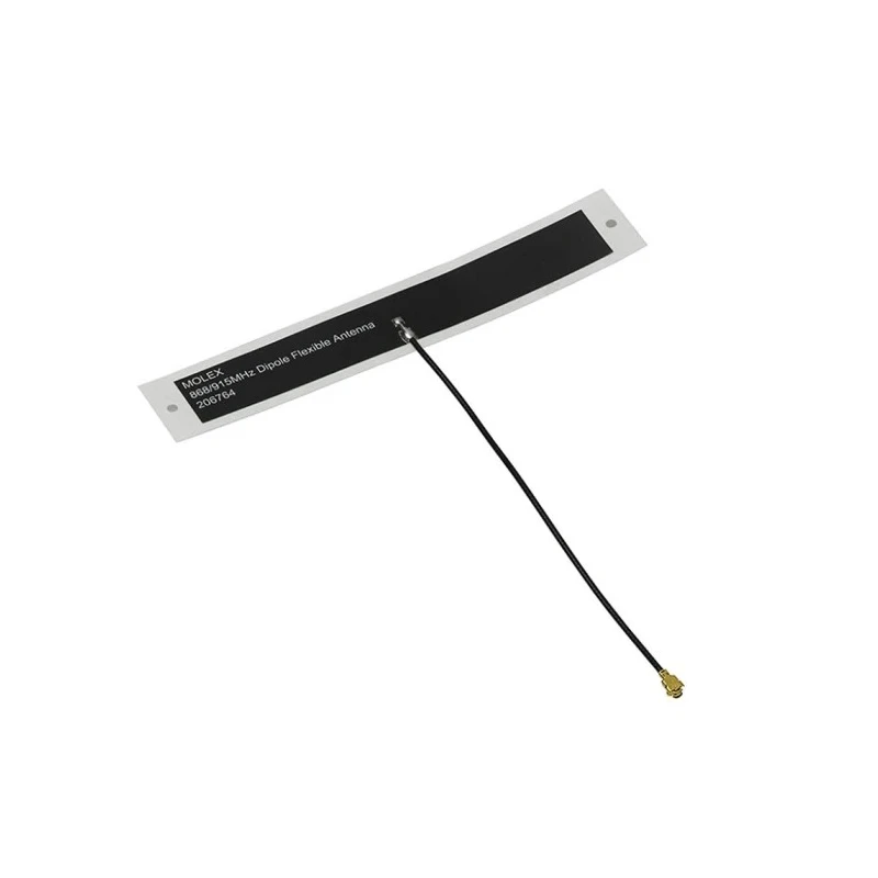 Molex Patch WiFi Antenna, ISM Band, UFL/IPEX MHF Connector, 868–915MHz, 1.2dBi, Adhesive Mount, Internal Dipole 206764-0100