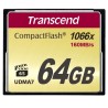 Transcend Compact Flash Card 64GB MLC, 1000x Speed, 160MB/s Read, 120MB/s Write TS64GCF1000