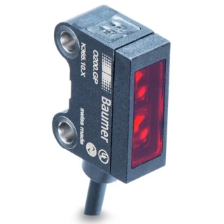Baumer Through Beam Photoelectric Sensor Block 0–5m IP67 Push Pull M8 IO-Link O200.ER-GD1E.72NV/T003