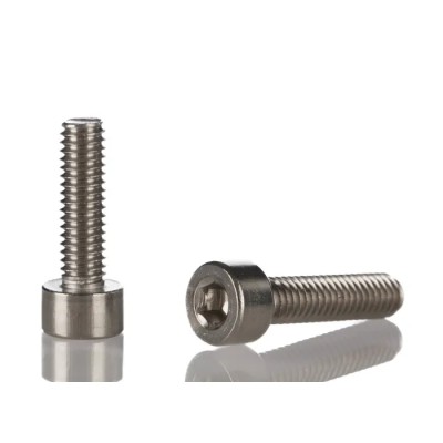 RS PRO Plain Stainless Steel Hex Socket Cap Screw, Hex Socket, M6 x 20 mm 187-1409