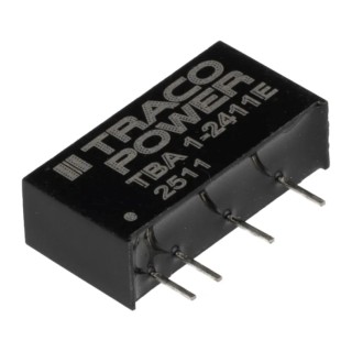 TRACOPOWER DC/DC Converter 5V Output, 200mA, 21.6–26.4V Input, 1W, PCB Mount, SIP-7, -40°C to 85°C, TBA 1-2411E