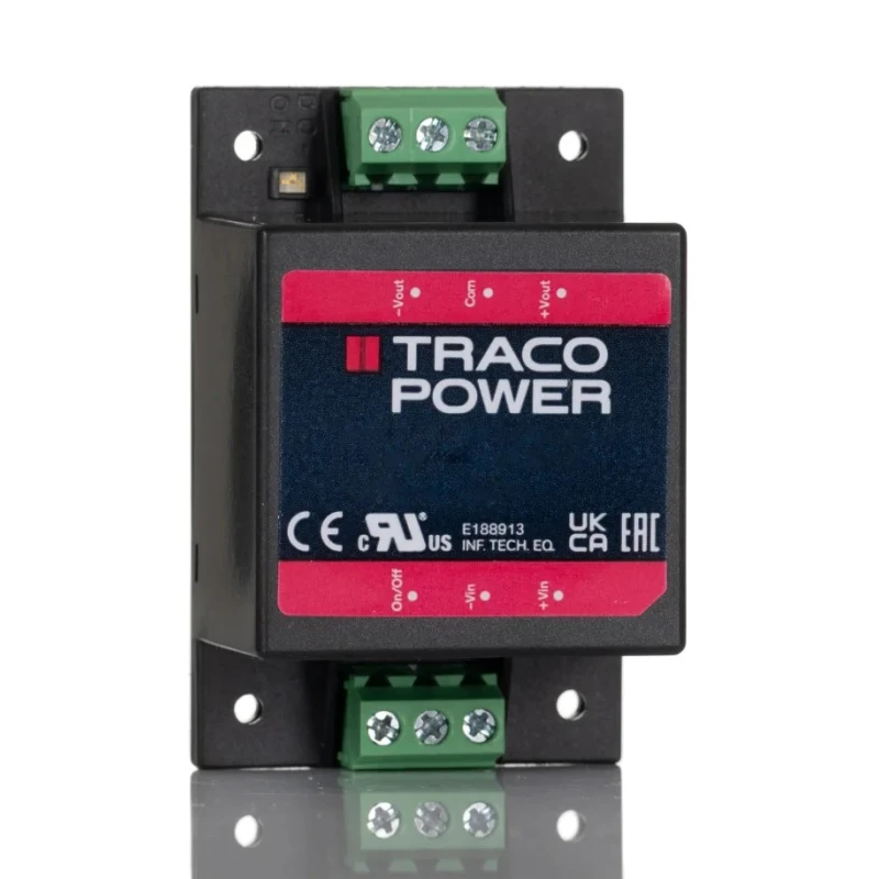 TRACOPOWER DC/DC Converter, 5.1V Output, 9–36V Input, 6W, Chassis Mount, TMDC 06-2411