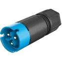 Wieland Cable Circular Connector Male Screw, 2-Pole, 8A, IP69/IP68/IP66, Blue, RST 08i2/3 Series 41.022.3043.9