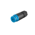 Wieland RST 08i2/3 Series Cable Circular Connector Female Screw, 3-Pole, 8A, 250/400V, IP66/IP68/IP69, Blue 41.031.3043.9