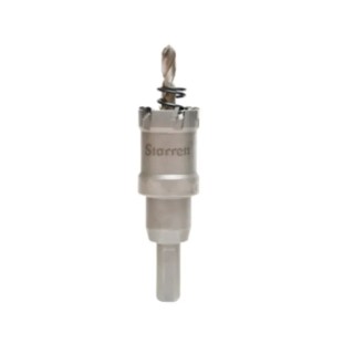 Starrett Carbide Tipped Deep Cut Hole Saw 22 mm Diameter, Bimetal, 54 mm Cut Depth, For Stone, Metal & Wood CTD22