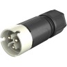 Wieland RST 08i2/3 Series Cable Circular Connector Male Screw 3-Pole 8A IP66/IP68/IP69 41.032.3041.8