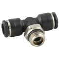 RS PRO Pneumatic Fitting 55000 Series 4mm Push-in Male 1/4 in G Brass Nickel-Plated 187-5674