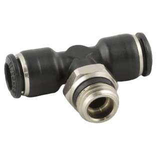 RS PRO Pneumatic Fitting 55000 Series 4mm Push-in Male 1/4 in G Brass Nickel-Plated 187-5674