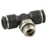 RS PRO Pneumatic Fitting 55000 Series 4mm Push-in Male 1/4 in G Brass Nickel-Plated 187-5674