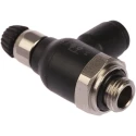 Legris Flow Controller Exhaust Regulator Polymer 1/8 in G Threaded Inlet, 6 mm Tube Outlet, 10 bar, 7060 06 10