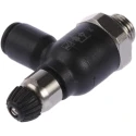 Legris Flow Controller Exhaust Regulator Polymer 1/8 in G Threaded Inlet, 6 mm Tube Outlet, 10 bar, 7060 06 10