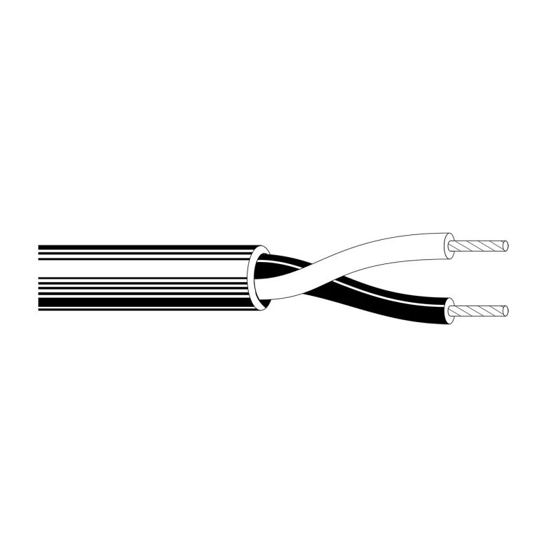 Belden 70048LV Series 2 Core Audio Cable, Stranded Bare Copper, LSZH Jacket, 70°C Max Temperature 70048LV.00500