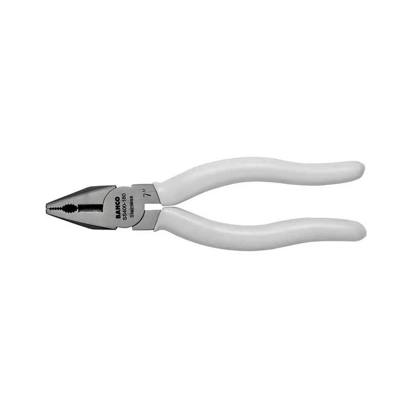 Bahco Combination Plier 180mm 420 Stainless Steel, Polyvinyl Chloride Handles SS400-180