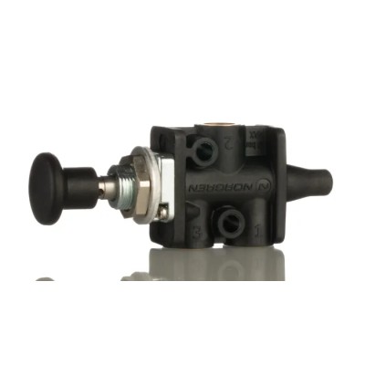 Norgren Knob Pneumatic Manual Control Valve, 3/2 Function, G 1/8 Connection, Polyamide Body, 10 Bar, 335 L/min 03042502