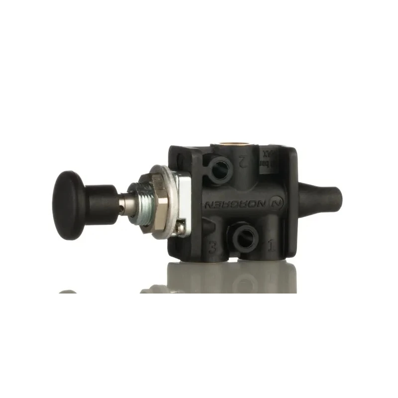 Norgren Knob Pneumatic Manual Control Valve, 3/2 Function, G 1/8 Connection, Polyamide Body, 10 Bar, 335 L/min 03042502