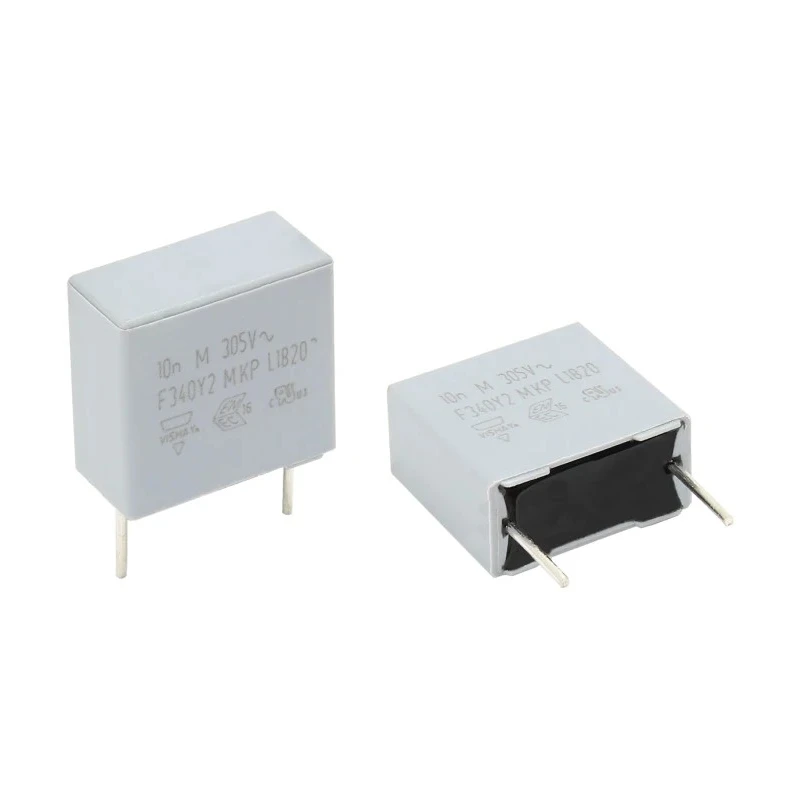 Vishay F340Y2 Y2 Film Capacitor 220nF, ±20% Tolerance, Through Hole, 305V AC/DC, Bulk, F340Y242230MIM2T0