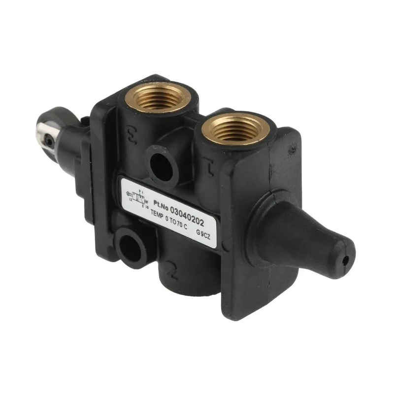 Norgren Roller Pneumatic Manual Control Valve, 3/2 Way, G 1/8, Polyamide Body, 10 Bar, 335L/min, 03 Series 03040202