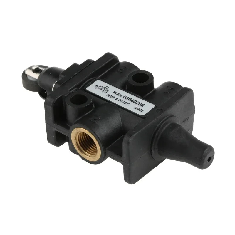 Norgren Roller Pneumatic Manual Control Valve, 3/2 Way, G 1/8, Polyamide Body, 10 Bar, 335L/min, 03 Series 03040202