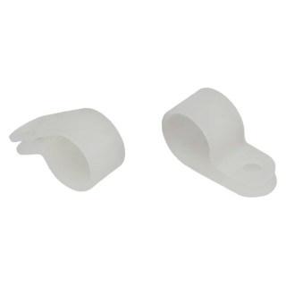 HellermannTyton Polyamide P-Clip 12.5 mm ID, Natural, 10 mm Width, 211-60079 H7P-PA66-NA