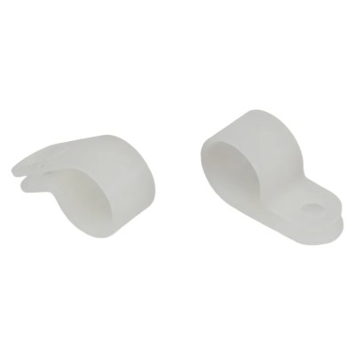 HellermannTyton Polyamide P-Clip 12.5 mm ID, Natural, 10 mm Width, 211-60079 H7P-PA66-NA