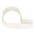 HellermannTyton Polyamide P-Clip 16 mm ID, Natural, 10 mm Width, 4.2 mm Mounting Hole 211-60099 H9P-PA66-NA