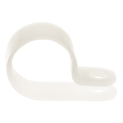 HellermannTyton Polyamide P-Clip 16 mm ID, Natural, 10 mm Width, 4.2 mm Mounting Hole 211-60099 H9P-PA66-NA