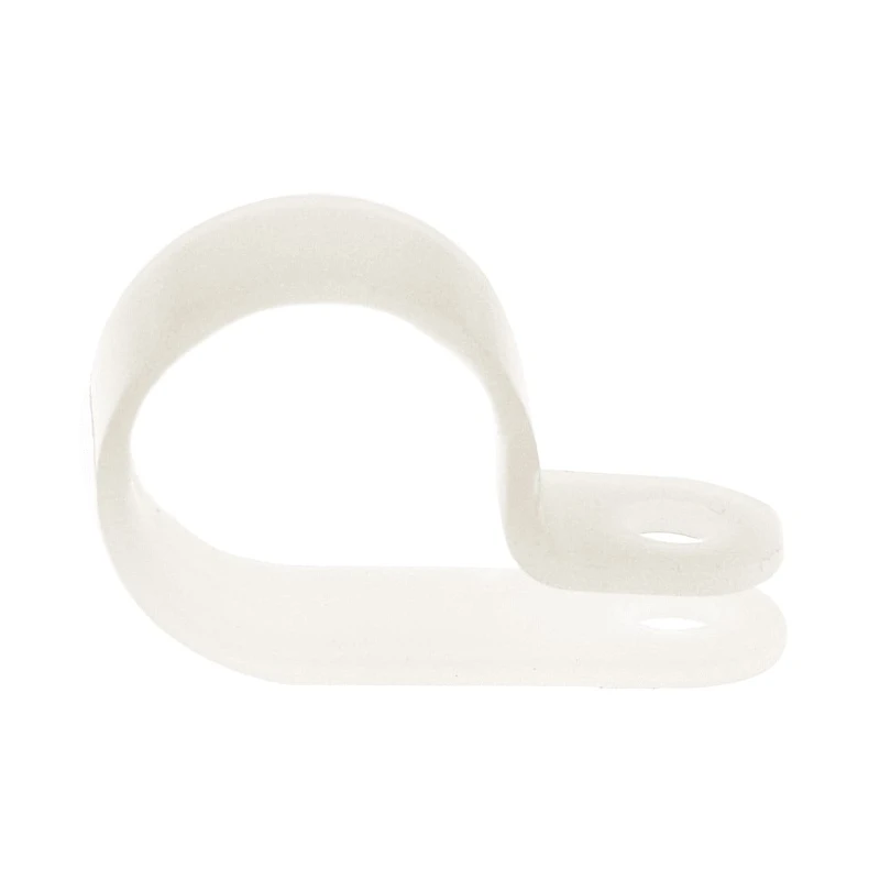 HellermannTyton Polyamide P-Clip 16 mm ID, Natural, 10 mm Width, 4.2 mm Mounting Hole 211-60099 H9P-PA66-NA