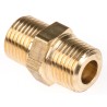 Legris 121 Series Brass Male Pneumatic Fitting, R 1/8 Inch, Nickel Finish 721-353