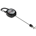Securikey Retractable Key Chain, Key Reel, Kevlar, Silver, 600 mm Cord, RSK
