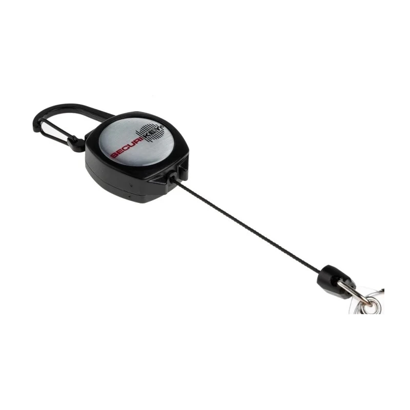 Securikey Retractable Key Chain, Key Reel, Kevlar, Silver, 600 mm Cord, RSK
