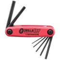 Bondhus Folding Metric Hex Key Set, 7 Piece, 1.5–6 mm, ProGuard Finish, Folding Handle HF7MCS