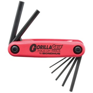 Bondhus Folding Metric Hex Key Set, 7 Piece, 1.5–6 mm, ProGuard Finish, Folding Handle HF7MCS