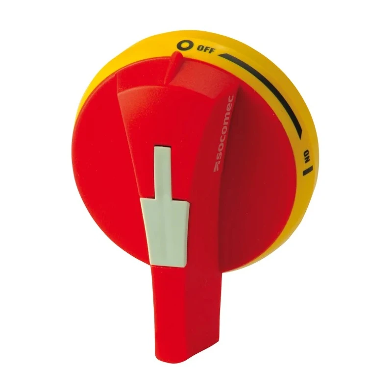 Socomec Red-Yellow Rotary Handle 88 mm IP65 SIRCO Series 14940111