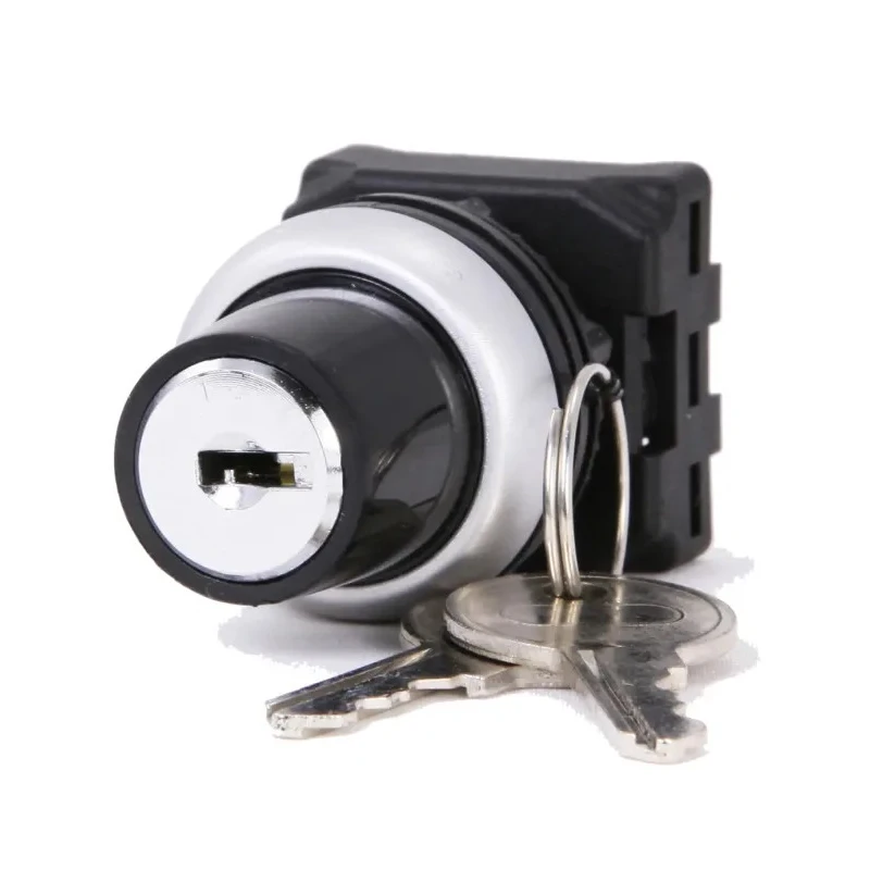 RS PRO RSEG 2-position Key Switch Head, Spring Return, 22 mm Cutout, IP65, Panel Mounted, 188-1150