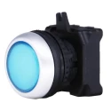 RS PRO RSEG Series Blue Spring Return Push Button Head, 22 mm Cutout, IP65, Blue, Plastic, 188-1141