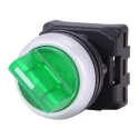 RS Pro 3 Position Illuminated Selector Switch Head, IP65, 22 mm Cutout, Green, Spring Return 188-1165