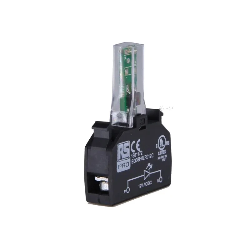 RS PRO Light Block LED 24V AC/DC White Illumination, Clip Installation, 188-1182
