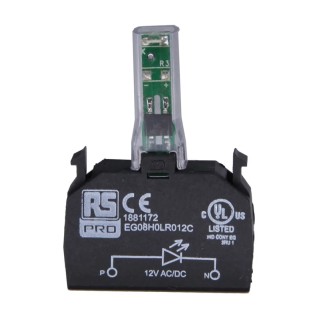 RS PRO RSE Series 12 V AC/DC Blue LED Light Block 188-1173