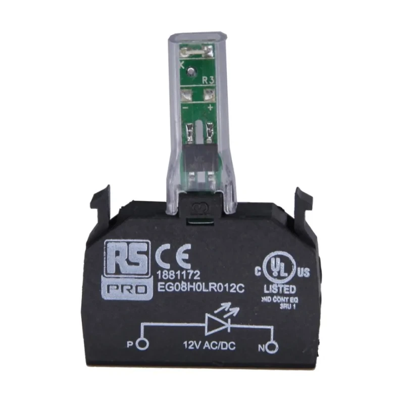 RS PRO RSE Series 12 V AC/DC Blue LED Light Block 188-1173