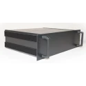 RS PRO 3U 19-Inch Rack Mount Case HS Series, Aluminium, 335mm Depth, 425mm Width, 128.6mm Height, IP30, Black 188-1319