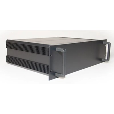 RS PRO 3U 19-Inch Rack Mount Case HS Series, Aluminium, 335mm Depth, 425mm Width, 128.6mm Height, IP30, Black 188-1319