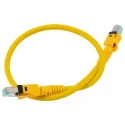 Harting VARIOBOOT Cat6a Ethernet Cable, Shielded, Polyurethane Jacket, RJ45 Male to RJ45 Male, 0.5 m, Yellow 09488484745005