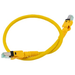 Harting VARIOBOOT Cat6a Ethernet Cable, Shielded, Polyurethane Jacket, RJ45 Male to RJ45 Male, 0.5 m, Yellow 09488484745005