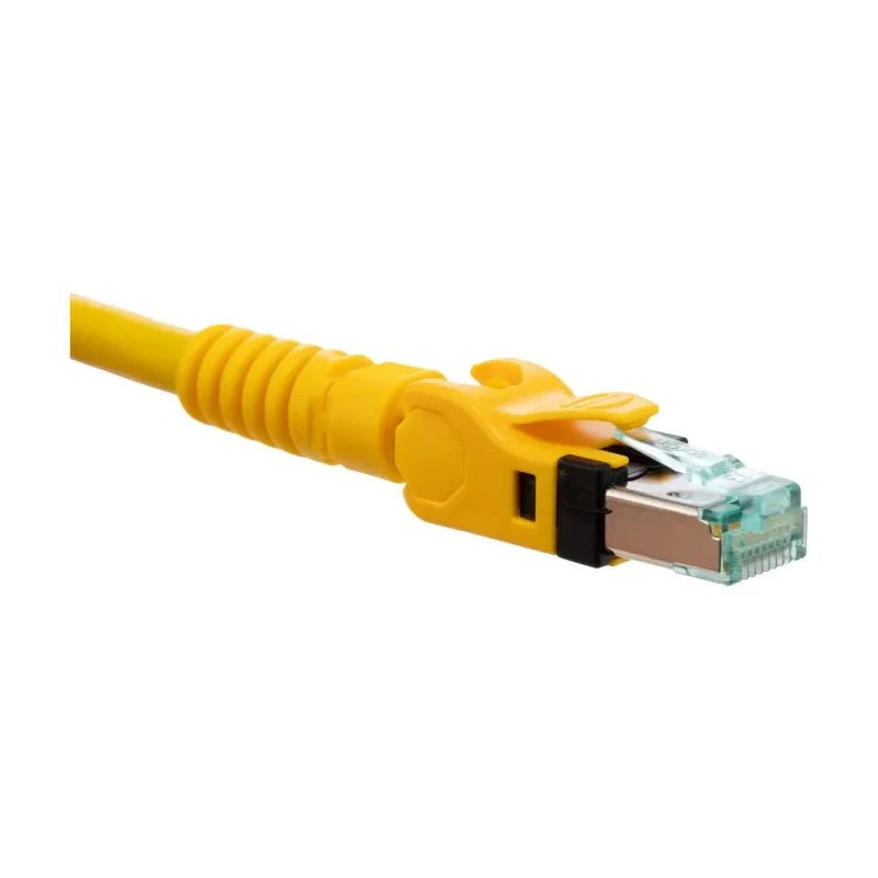 Harting VARIOBOOT Cat6a Ethernet Cable, Shielded, Polyurethane Jacket, RJ45 Male to RJ45 Male, 0.5 m, Yellow 09488484745005