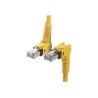 HARTING VARIOBOOT Cat6a Ethernet Cable, RJ45 Male to Male, Shielded Polyurethane, Yellow, 1m 09488585745010