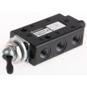 Norgren Toggle Pneumatic Manual Control Valve, X30 Series, 335 L/min, 10 Bar, 5/2 Way, Zinc Alloy, G 1/8, Threaded X3044302