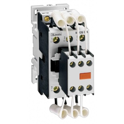 Lovato BFK Contactor 3-Pole 400V AC Coil, 30A, 20kW, 3 NO, DIN Rail, 690V AC BFK2600A400