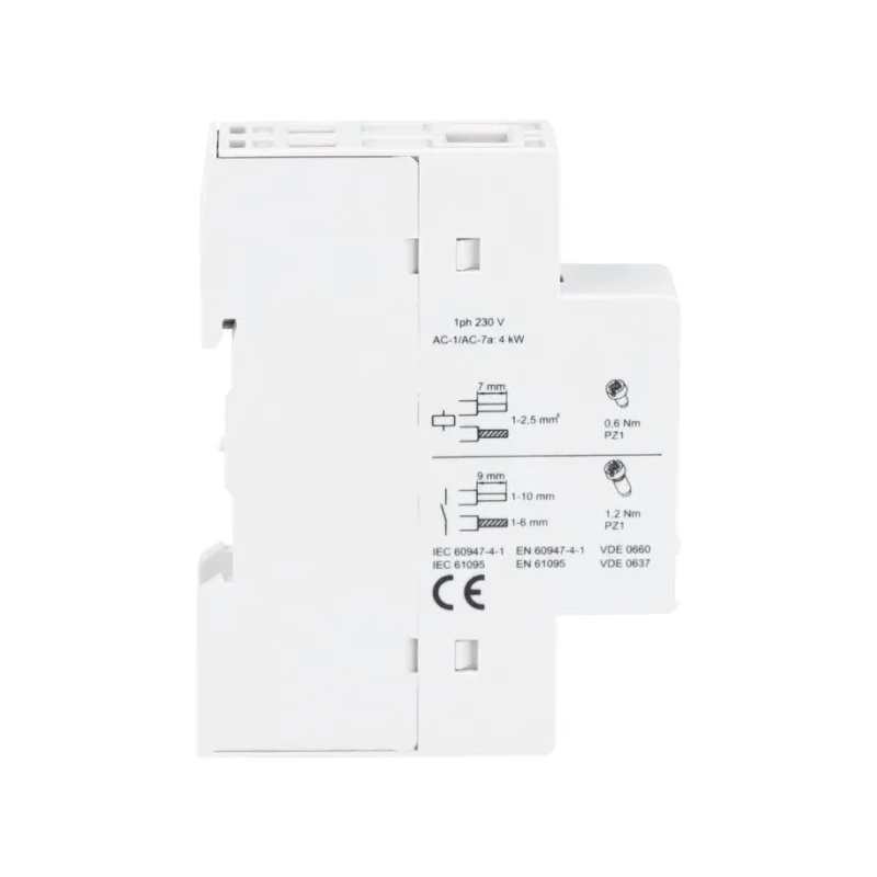 Lovato CN Series Power Contactor 2-Pole, 20A, DIN Rail, 220V/230V AC Coil, 2 NO, 110V AC Coil CN2020220