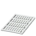 Phoenix Contact UCT-WMC0 Clip-On Cable Marker White Polycarbonate, 4.7 mm Max Cable, 4.1 mm Min Cable, Sheet, 0830787