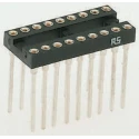 Winslow W30600 Series 2.54 mm Pitch Vertical 24 Way Through Hole Turned Pin Open Frame DIL Socket 5A W30624T3RC